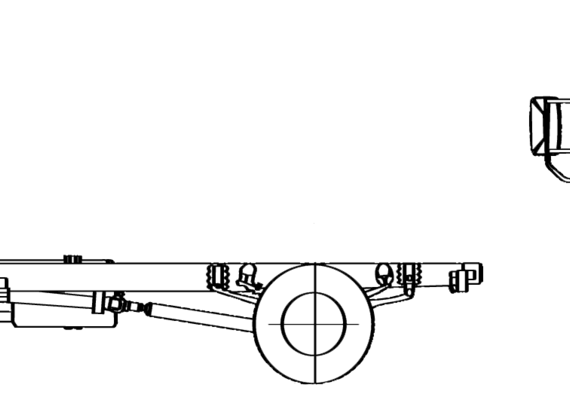 Грузовик Mitsubishi-Fuso FE180 - чертежи, габариты, рисунки