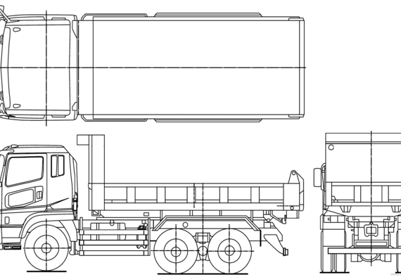 Mitsubishi-Fuso Super Great truck - drawings, dimensions, pictures
