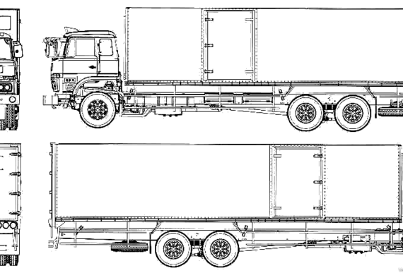 Mitsubishi Fusou FU113S Freezer Car truck - drawings, dimensions, pictures