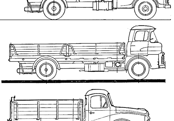 Грузовик Morris 5 Ton Truck (1960) - чертежи, габариты, рисунки