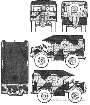 Грузовик Morris C8 Mk.II - чертежи, габариты, рисунки