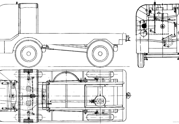 Грузовик Multicar 21 Typ P - чертежи, габариты, рисунки