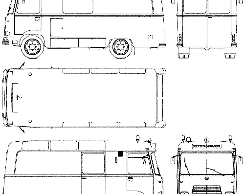 Грузовик OM Fire Truck (1965) - чертежи, габариты, рисунки