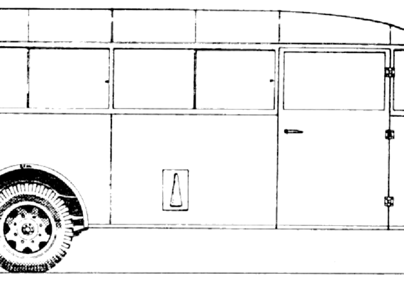 Truck Opel Blitz Bus (1942) - drawings, dimensions, pictures