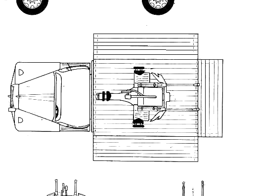Грузовик Opel Blitz Flak 36 - чертежи, габариты, рисунки