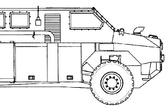 Oshkosh Bushmaster truck (2006) - drawings, dimensions, pictures