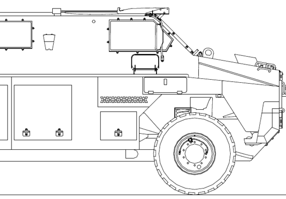 Oshkosh Bushmaster truck (2010) - drawings, dimensions, pictures