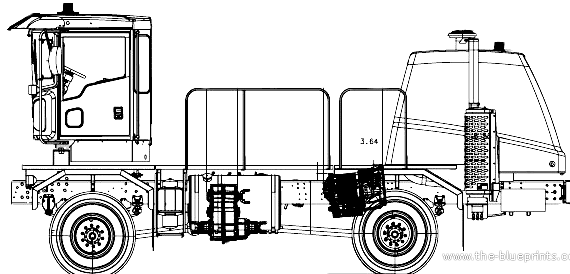 Oshkosh HB2718 truck (2007) - drawings, dimensions, figures