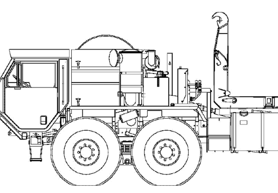 Oshkosh HEMTT LHS truck - drawings, dimensions, figures