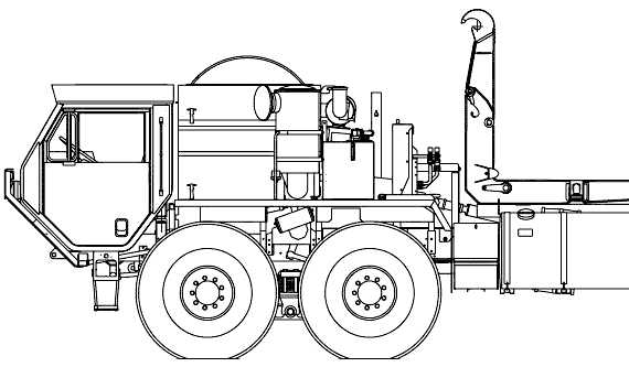 Oshkosh HEMTT M1120 LHS truck (2006) - drawings, dimensions, figures