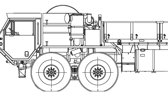 Oshkosh HEMTT M997 A2 truck - drawings, dimensions, figures