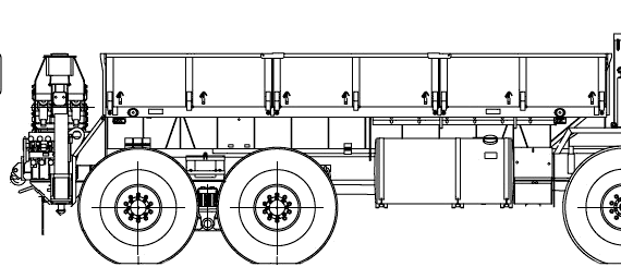 Oshkosh HEMTT M997 A2 truck (2006) - drawings, dimensions, figures