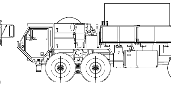 Oshkosh HEMTT M997 A2 EPP truck (2006) - drawings, dimensions, figures
