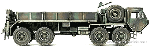 Oshkosh M977 truck - drawings, dimensions, figures