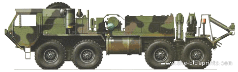 Грузовик Oshkosh M984 Recovery Vehicle - чертежи, габариты, рисунки