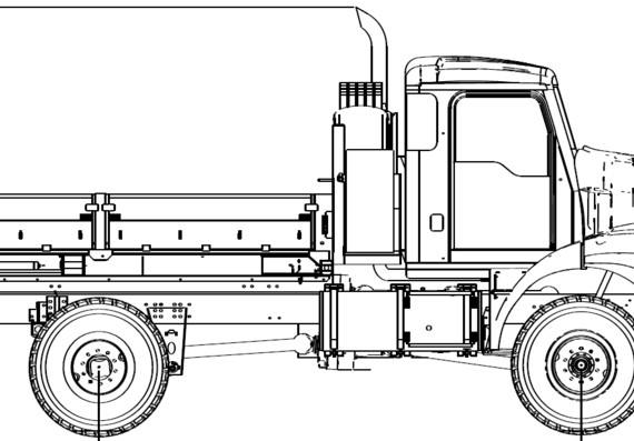 Oshkosh MTT 4x4 truck (2006) - drawings, dimensions, figures