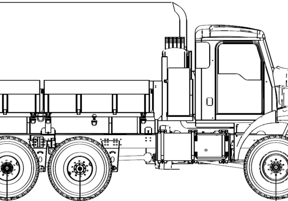Oshkosh MTT 6x6 truck (2006) - drawings, dimensions, figures