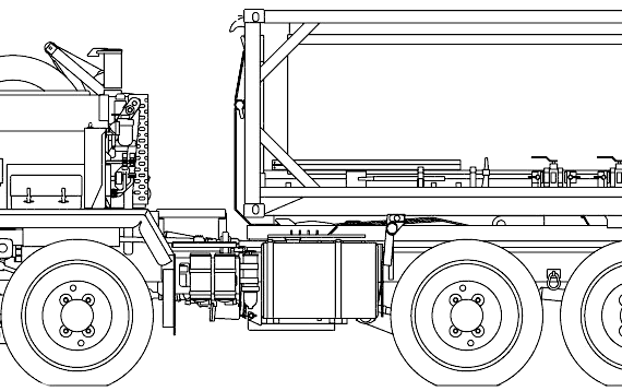 Oshkosh PLS Fuel Truck (2006) - drawings, dimensions, pictures