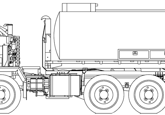 Oshkosh PLS M4 Bituminous Truck (2006) - drawings, dimensions, pictures
