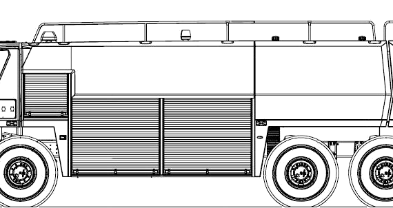 Oshkosh Striker 3000 6x6 truck (2012) - drawings, dimensions, pictures