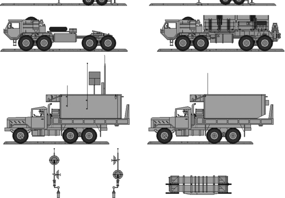 Patriot Missile System truck - drawings, dimensions, pictures