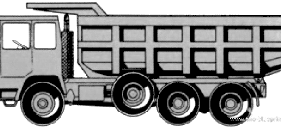 Pegaso 3078 6x6 truck - drawings, dimensions, figures