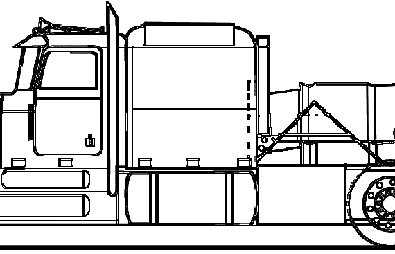 Peterbilt Shockwave truck - drawings, dimensions, pictures