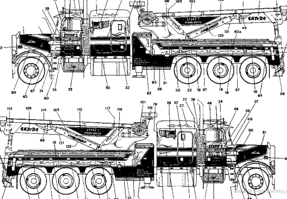 Peterbilt wrecker truck - drawings, dimensions, pictures