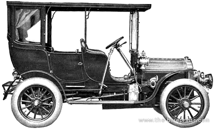 Pierce-Arrow Victoria truck (1906) - drawings, dimensions, pictures