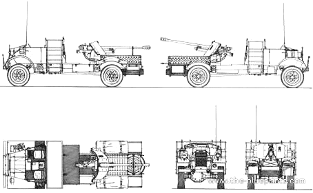 Portee FFL truck - drawings, dimensions, pictures