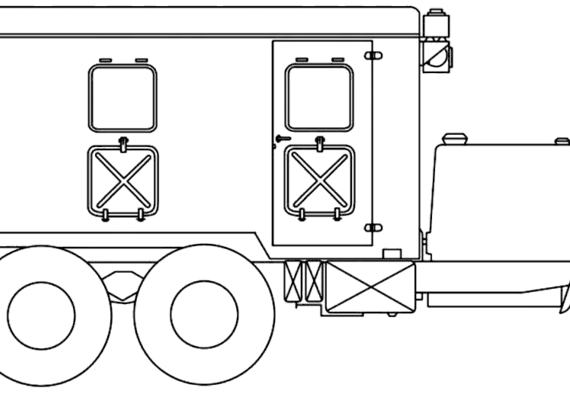 Praga S-360 6x6 1961 truck - drawings, dimensions, pictures