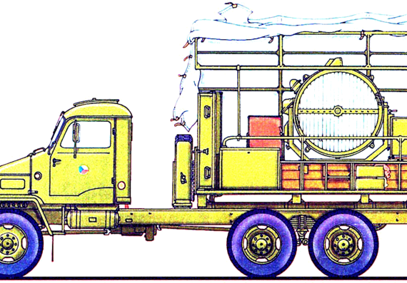 Praga V3S AMP-90 truck - drawings, dimensions, figures