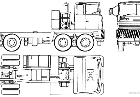 Renault-Nicholas TR88 G6C truck (1982) - drawings, dimensions, pictures