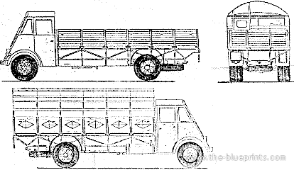 Truck Renault AHR 1940 - drawings, dimensions, pictures
