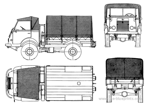 Грузовик Renault R2067-2087 Galion (1953) - чертежи, габариты, рисунки