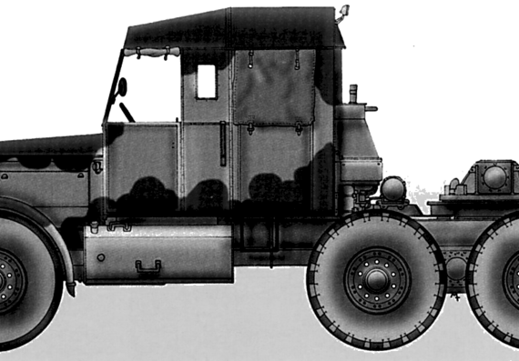 Scammell Pioneer TRMU 30 truck - drawings, dimensions, pictures