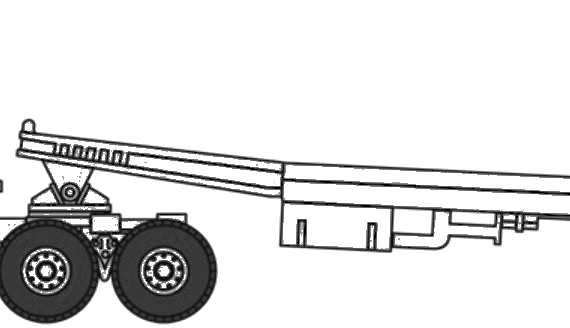 Грузовик Scammell Tank Transporter - чертежи, габариты, рисунки