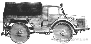 Skoda RSO truck - drawings, dimensions, figures