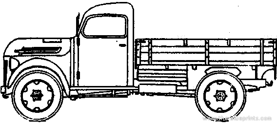 Грузовик Steyr 1500 Truck - чертежи, габариты, рисунки