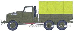 Studebaker US6 U2 truck - drawings, dimensions, figures