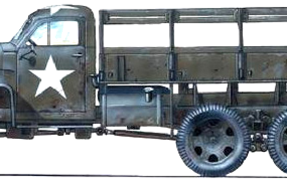 Studebaker US6 U3 truck - drawings, dimensions, figures