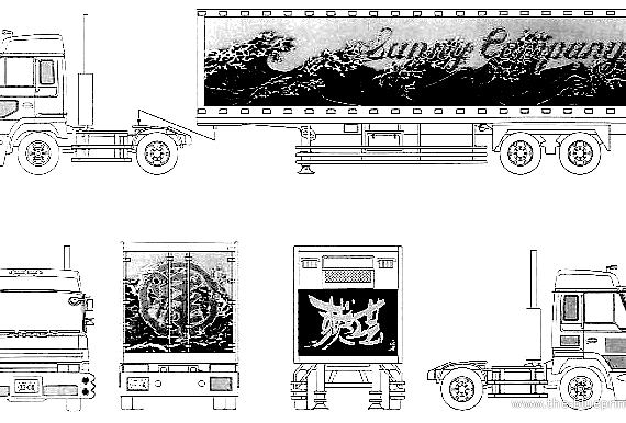 Sunny Company Irohamaru truck - drawings, dimensions, pictures