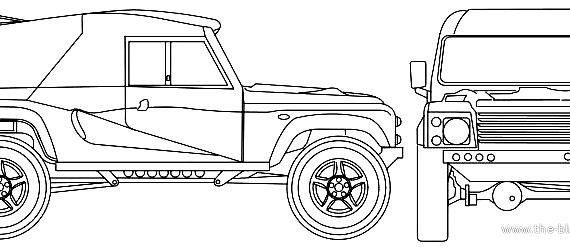 Truck Supacat Wildcat - drawings, dimensions, pictures