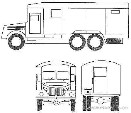Грузовик Tatra 111-8000 - чертежи, габариты, рисунки