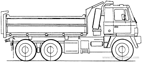 Грузовик Tatra 815 S3 - чертежи, габариты, рисунки