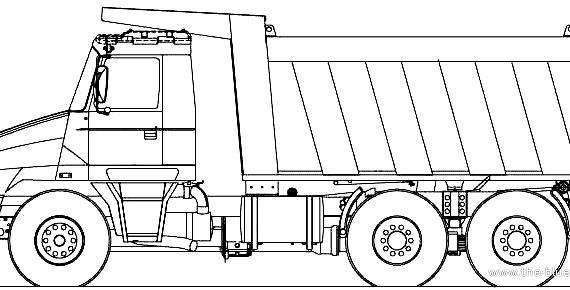 Грузовик Tatra Jamal T163-31ESK8 6x4 (2007) - чертежи, габариты, рисунки