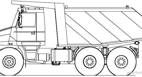 Грузовик Tatra Jamal T163-36ESK8 6x6 (2007) - чертежи, габариты, рисунки