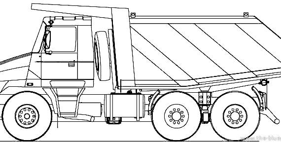 Tatra Jamal T163-370SKT 6x6 truck (2007) - drawings, dimensions, figures