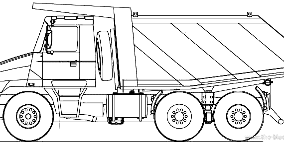 Tatra Jamal T163-38ESKT 6x6 truck (2007) - drawings, dimensions, figures