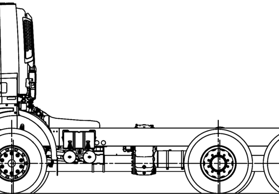 Грузовик Tatra Phoenix 6x6 (2014) - чертежи, габариты, рисунки